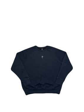 THREE NAILS Apparel Signature Pro Tech Crewneck Sweatshirt Black Size Medium